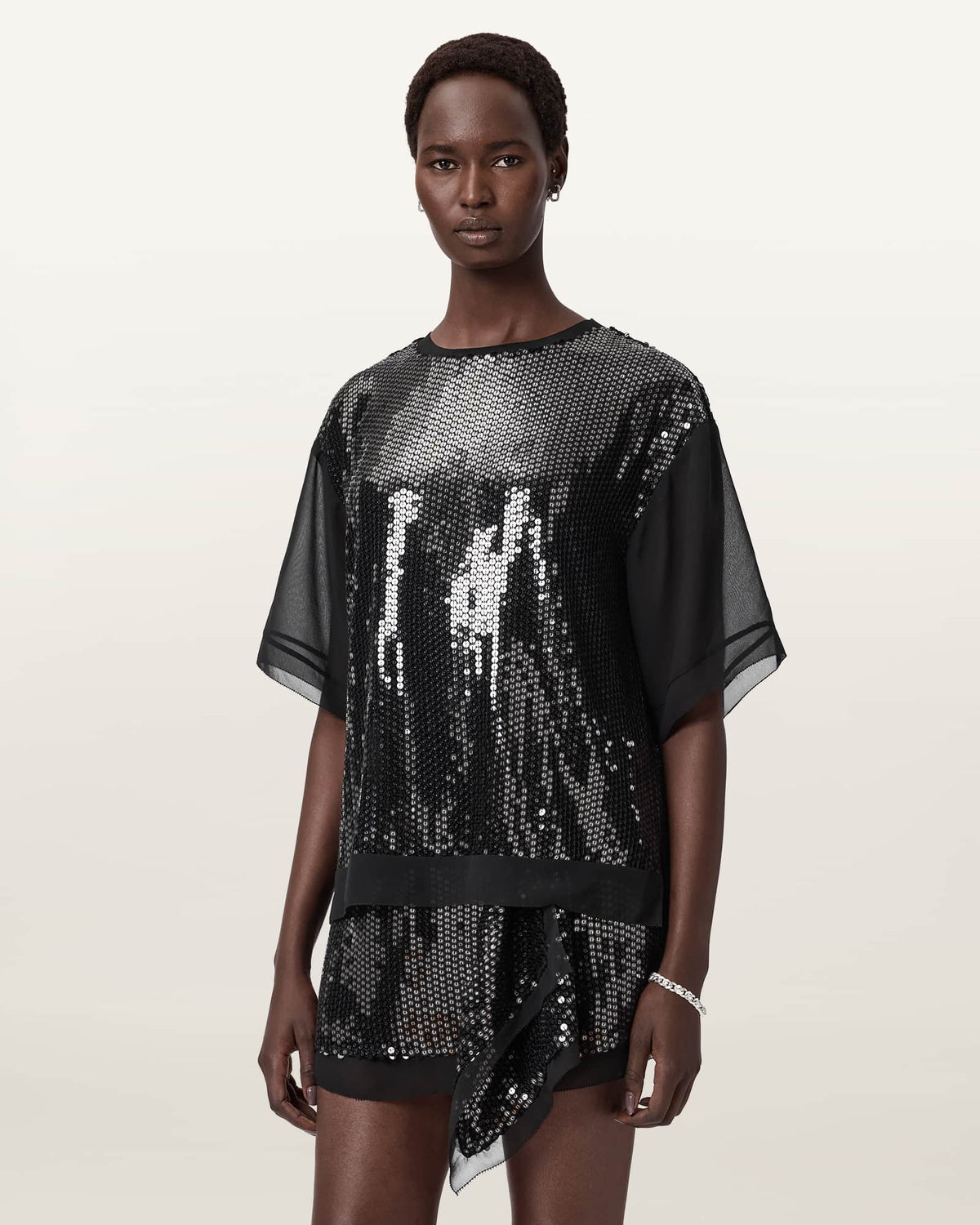 Fonsie Embellished T-Shirt Black