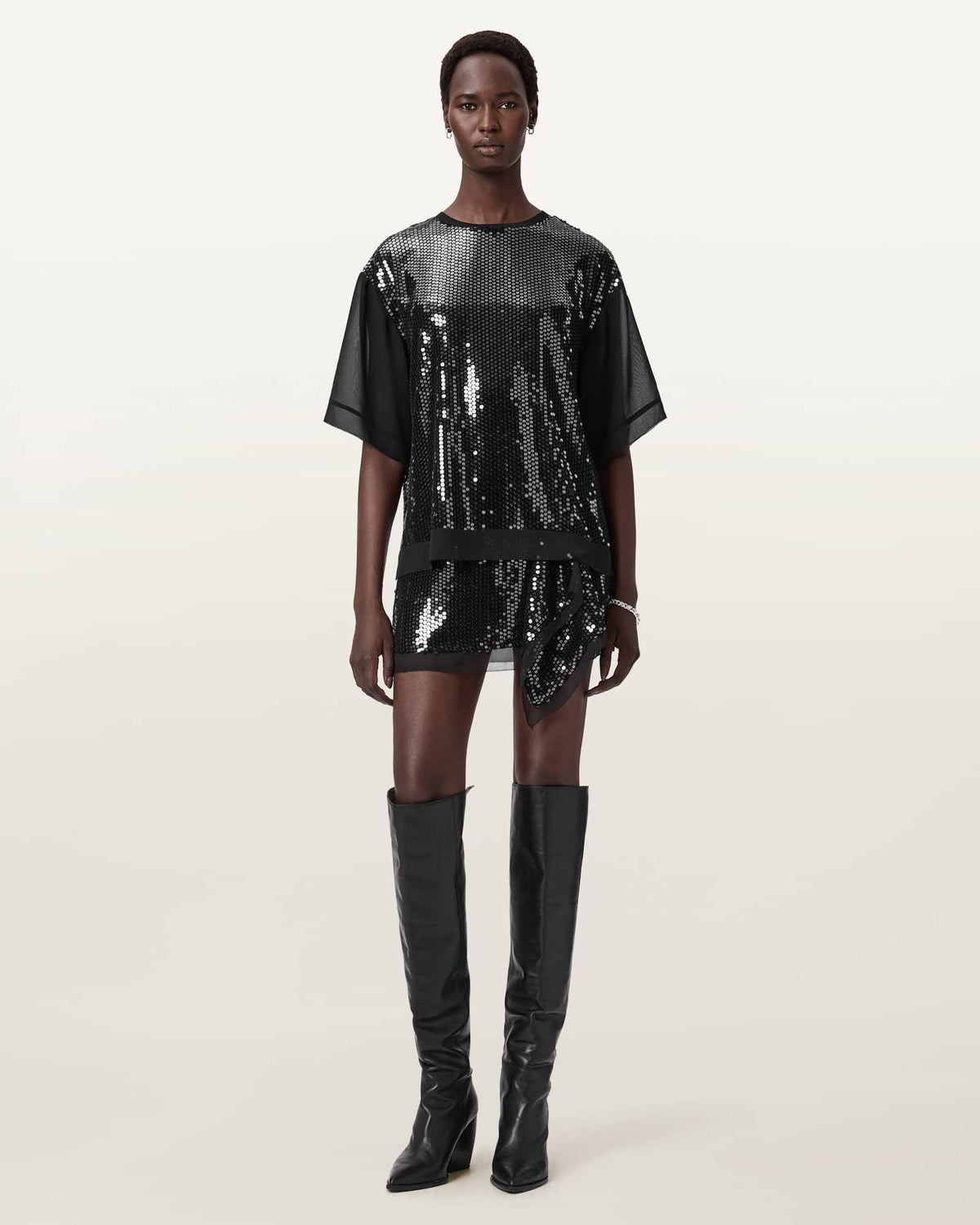 Fonsie Embellished T-Shirt Black
