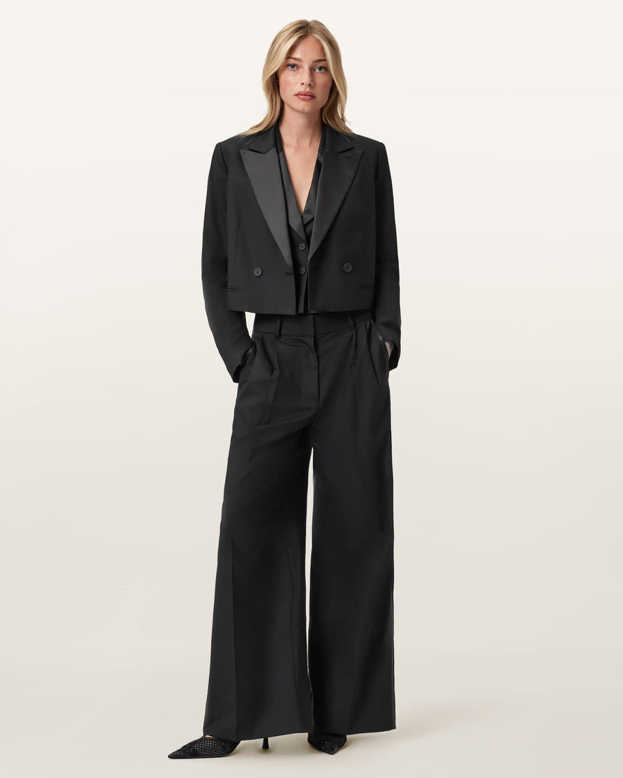 Noa Double Breasted Blazer Black