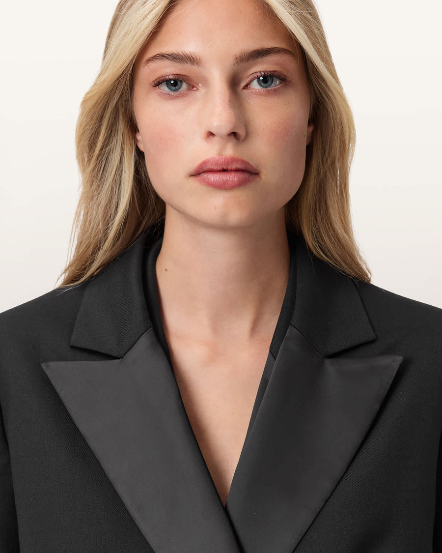 Noa Double Breasted Blazer Black