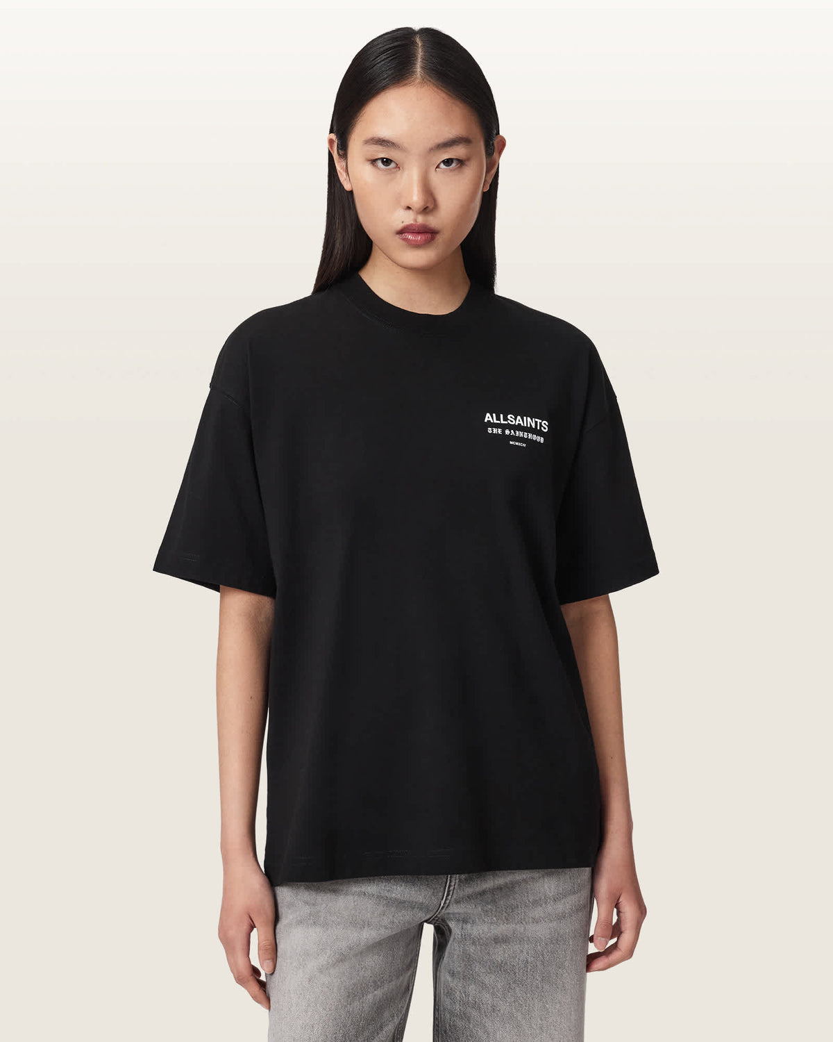 Eliana Etta Oversized Graphic T-Shirt Black