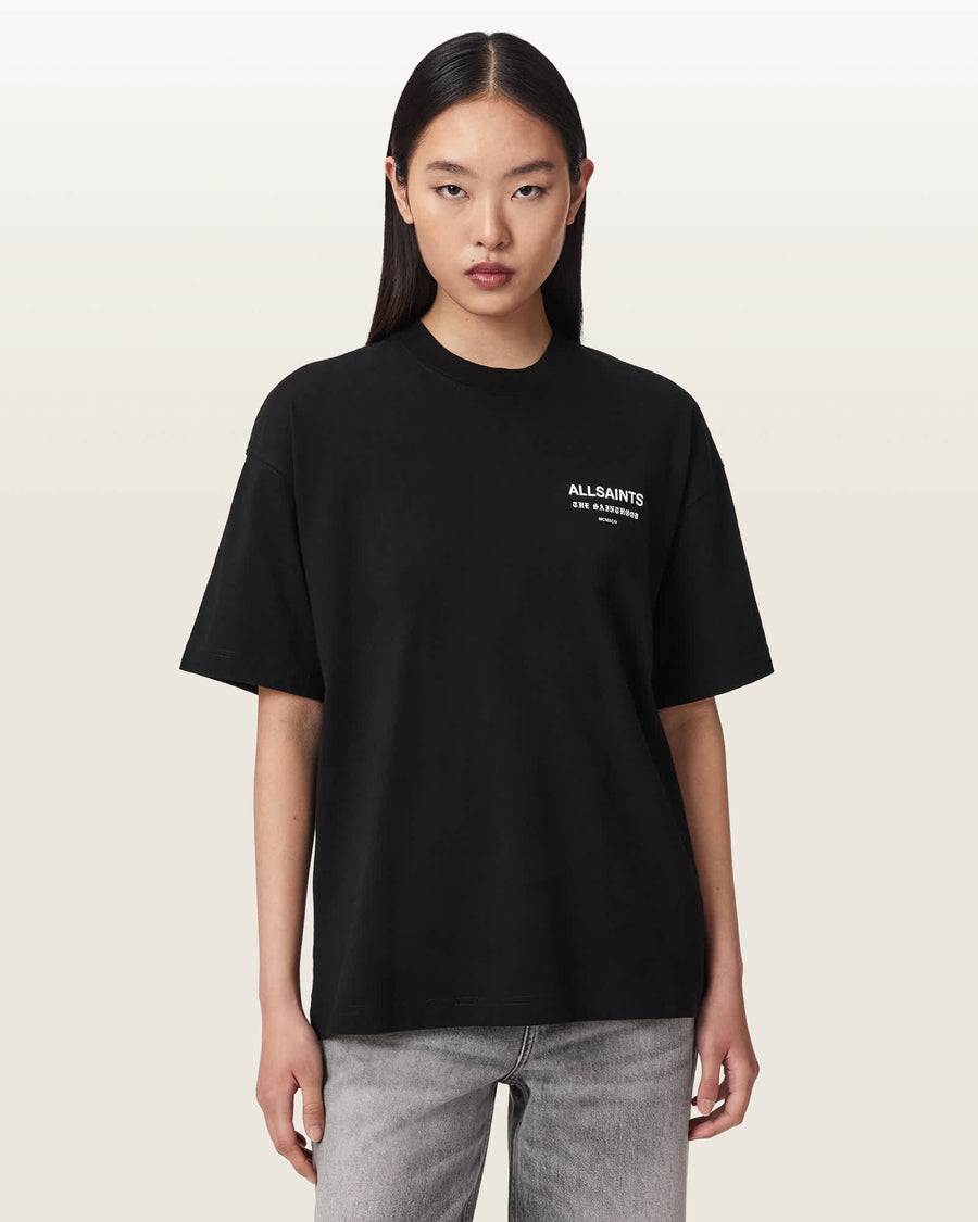 Eliana Etta Oversized Graphic T-Shirt Black