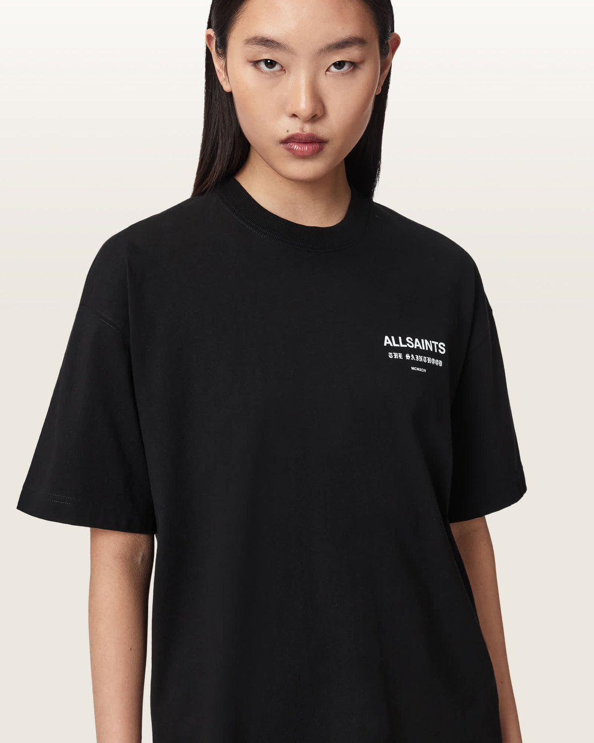 Eliana Etta Oversized Graphic T-Shirt Black