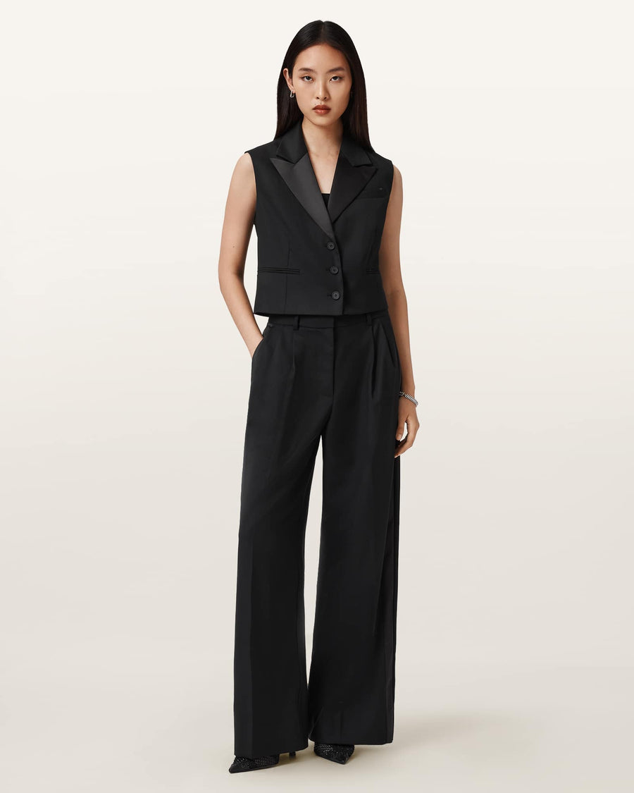 Noa Wide Leg Trousers Black