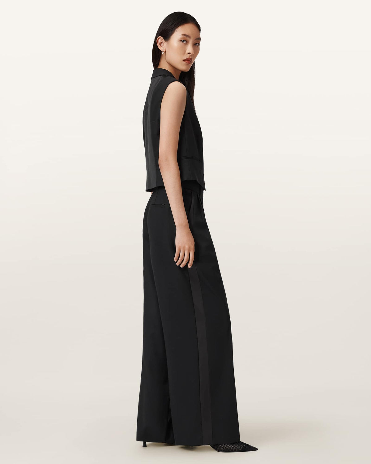 Noa Wide Leg Trousers Black