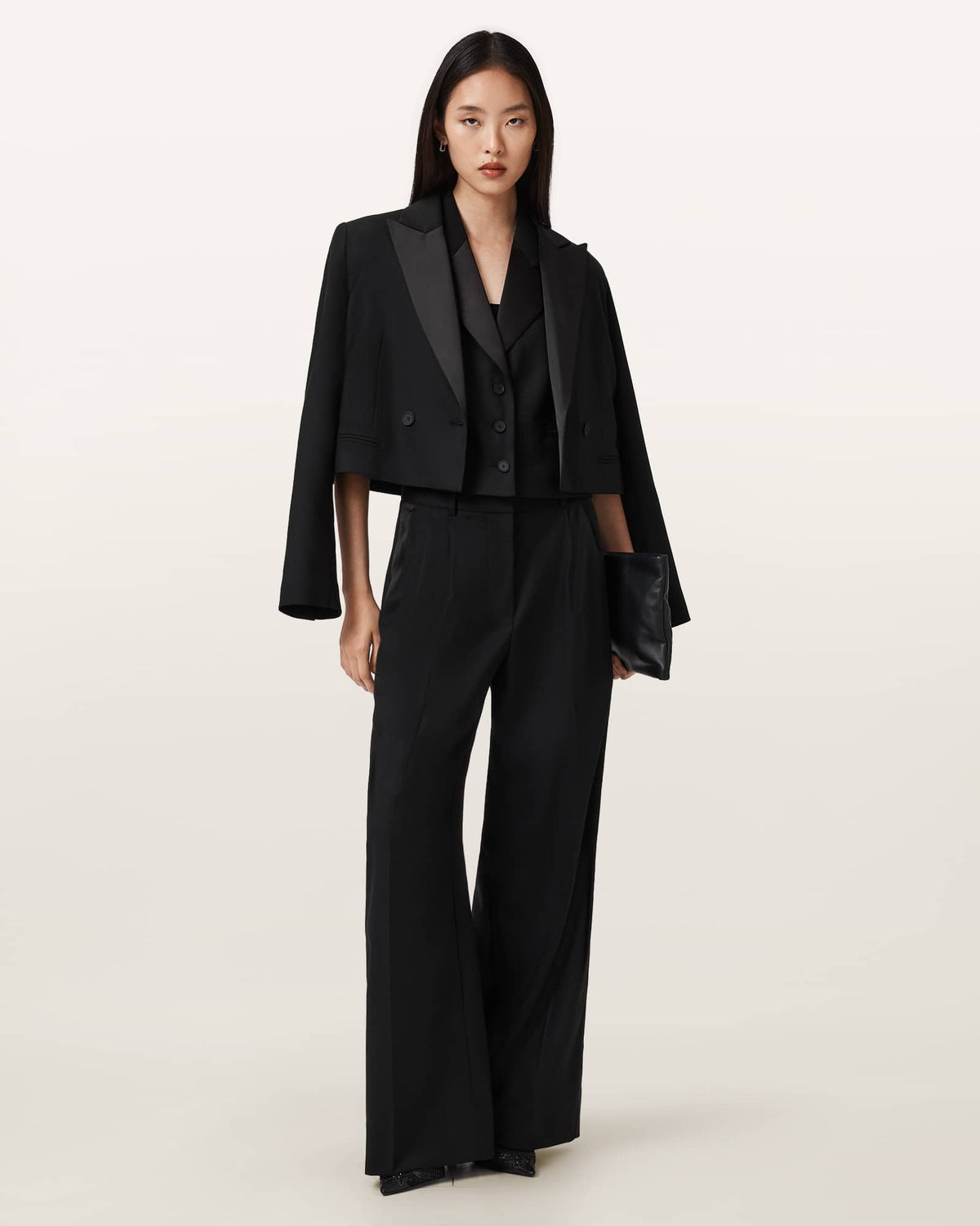 Noa Single Breasted Waistcoat Black