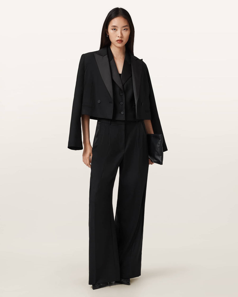 Noa Single Breasted Waistcoat Black