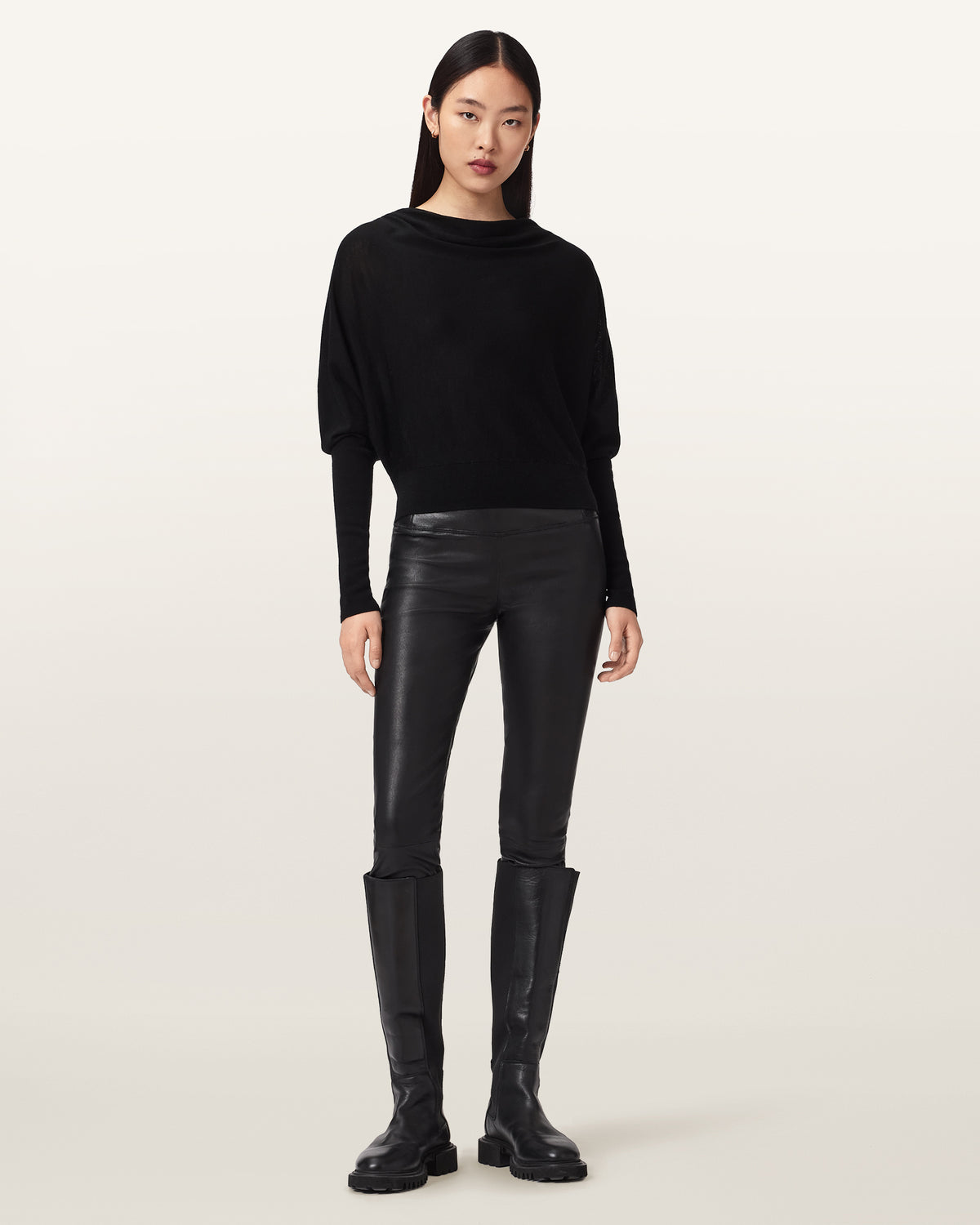 Cora Leather Stretch Leggings