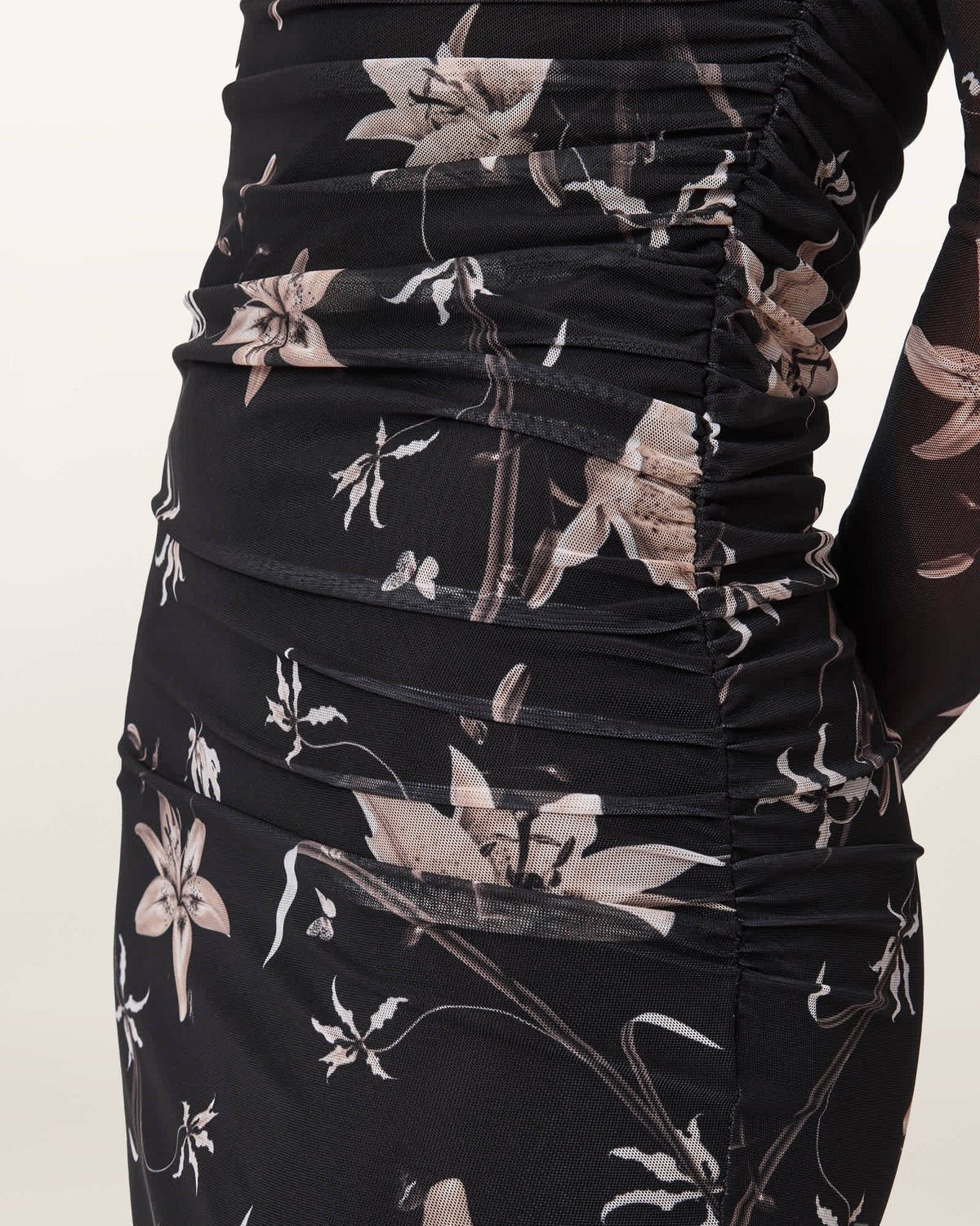 Caia Mesh Maxi Dress PETRA SEPIA BROWN