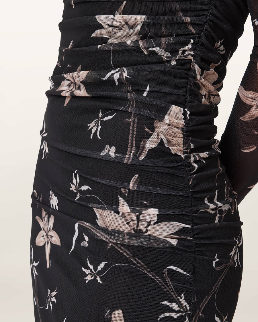 Caia Mesh Maxi Dress PETRA SEPIA BROWN
