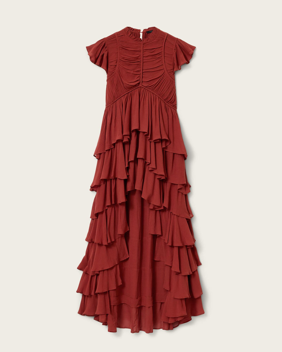 Shaela Ruffled Maxi Dress PAPRIKA RED