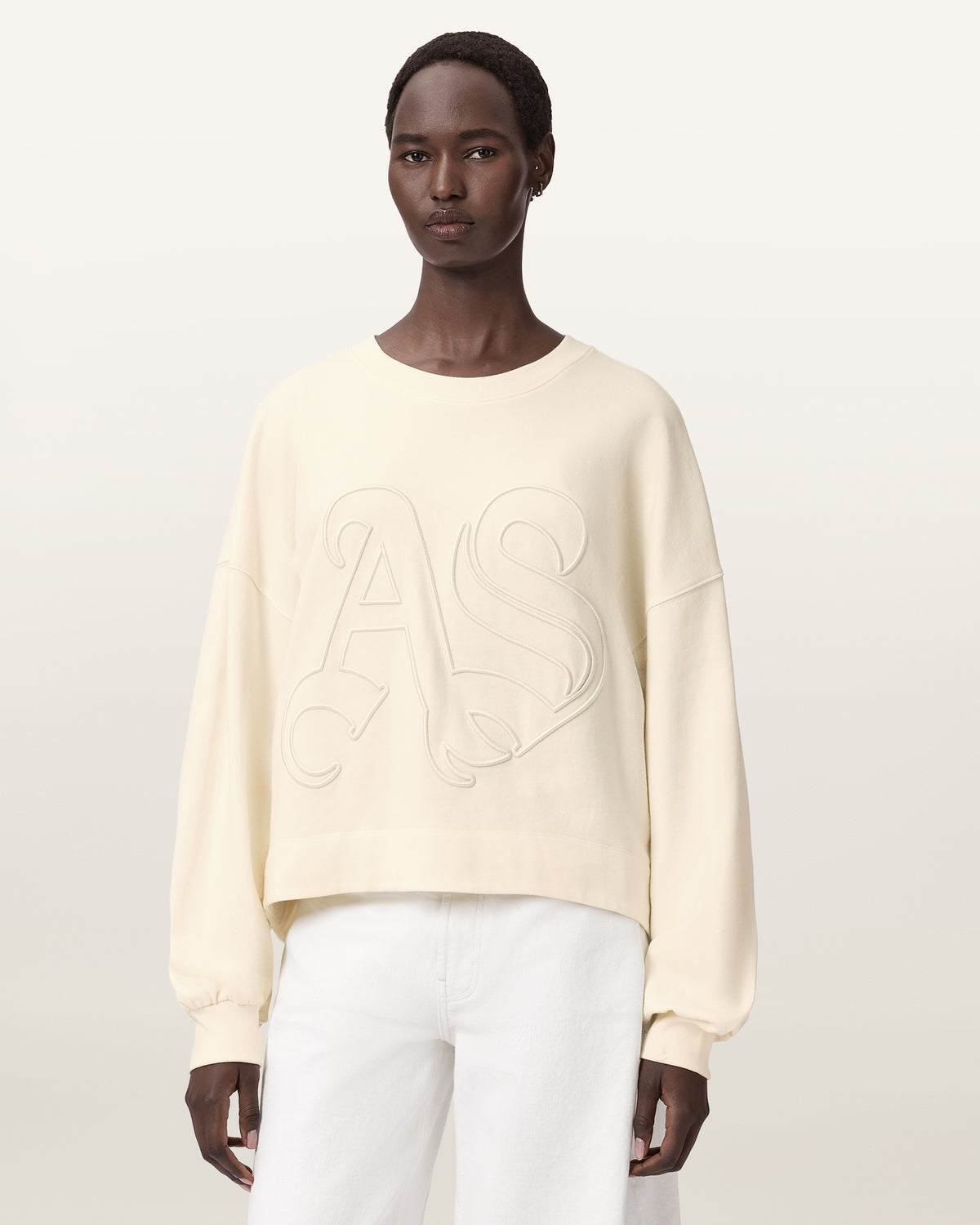 Lila Embroidered Oversized Sweatshirt