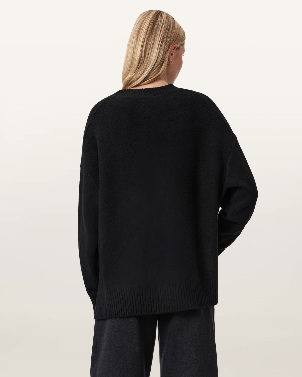 Zinc Jacquard Graphic Jumper BLACK/CHALK WHITE
