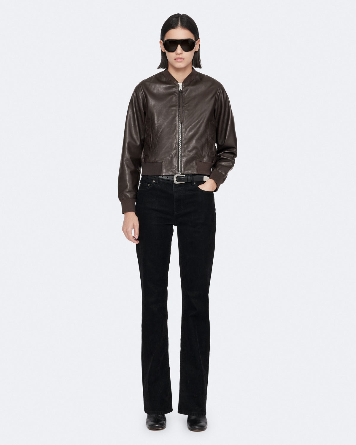 Orten Leather Bomber Jacket