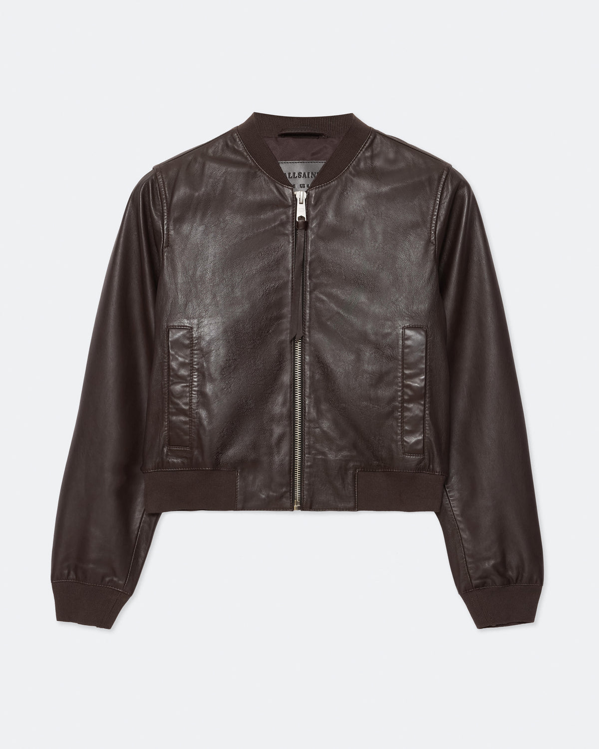 Orten Leather Bomber Jacket OXBLOOD RED