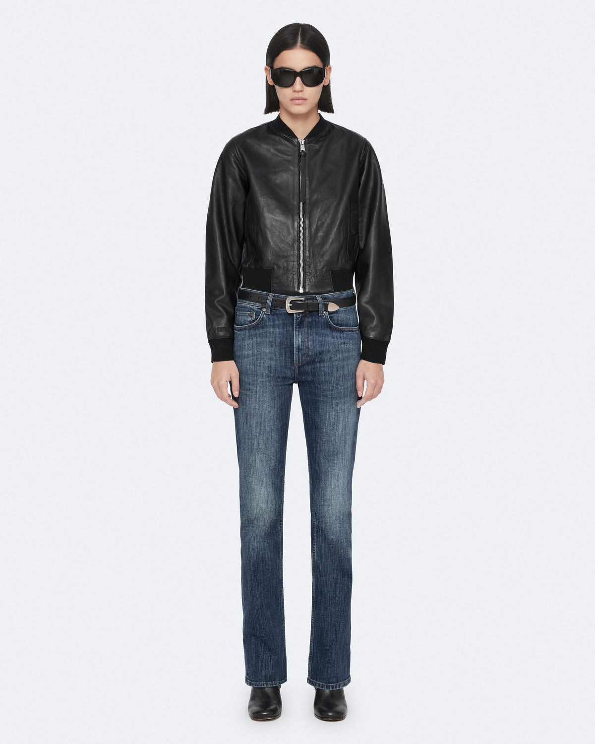 Orten Leather Bomber Jacket