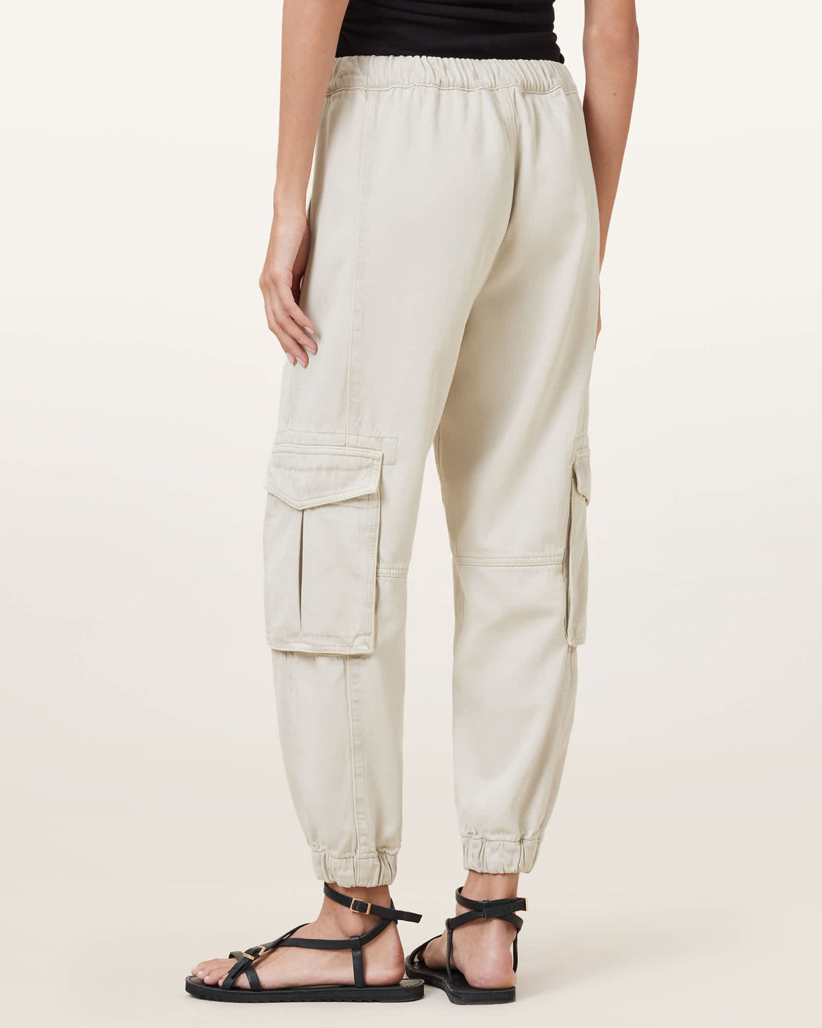Freda Cargo Trousers ECRU WHITE