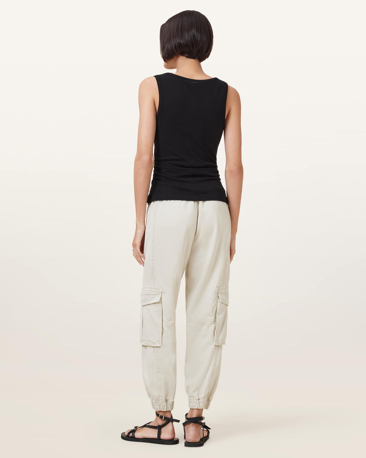 Freda Cargo Trousers ECRU WHITE