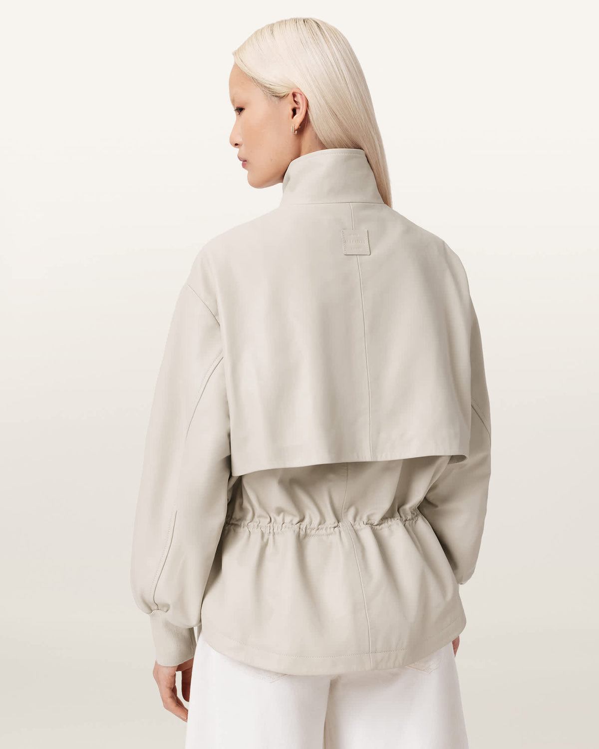Flor Leather Jacket Off White