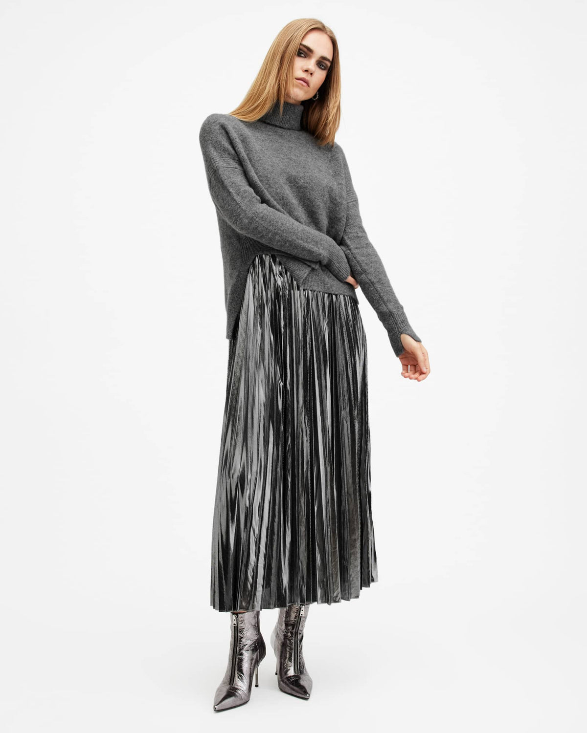 Spark 2-In-1 Maxi Dress Grey Marl/Silver