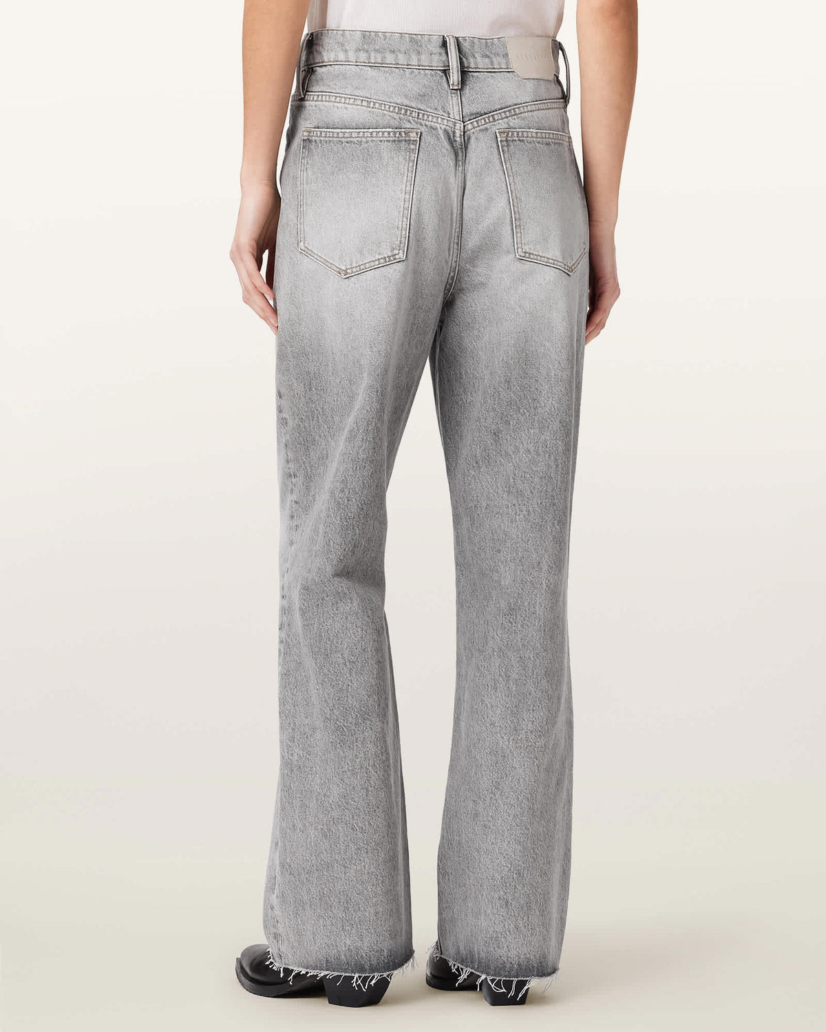 Blake Wide Leg Denim Jeans LIGHT WASHED GREY