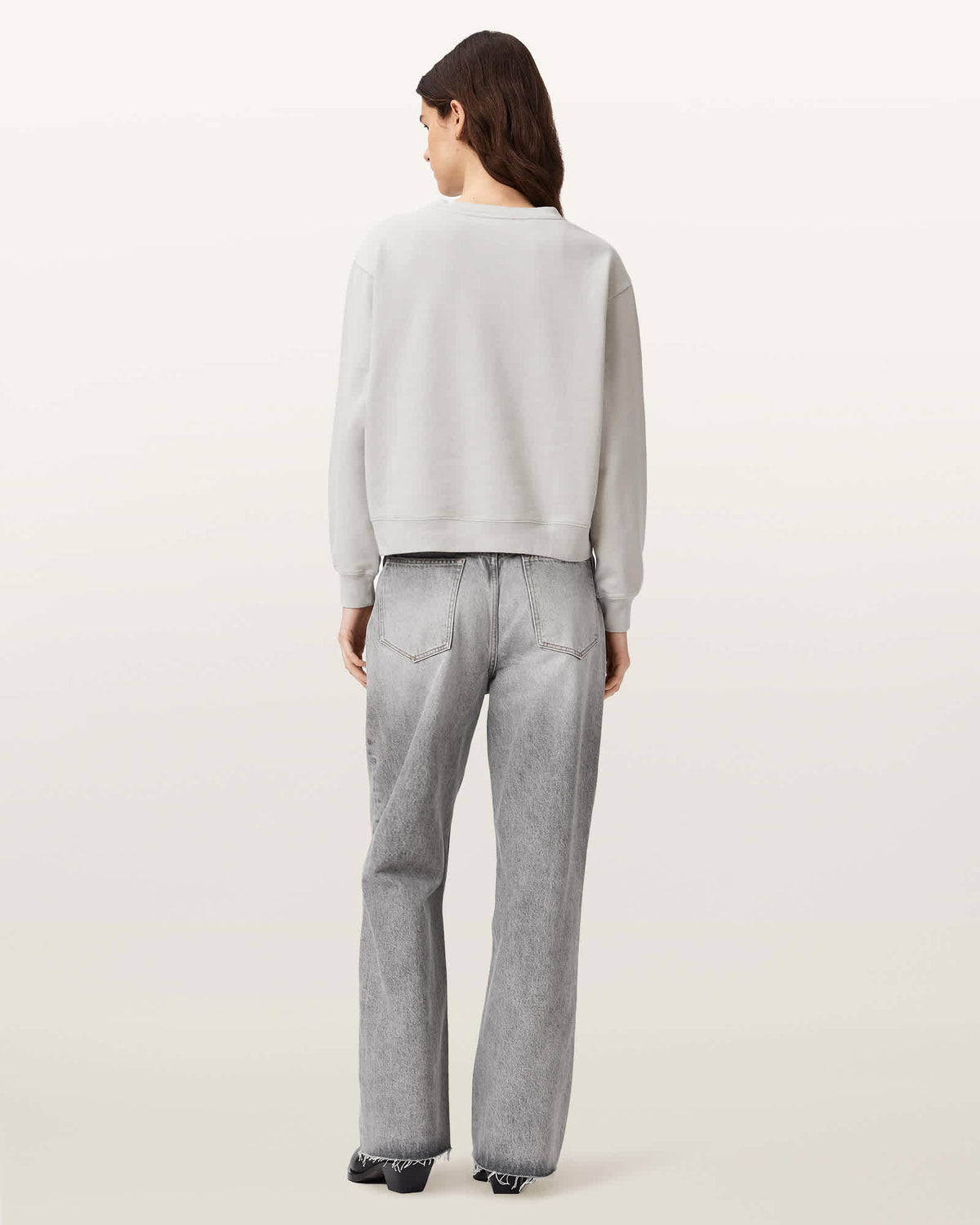 Blake Wide Leg Denim Jeans LIGHT WASHED GREY