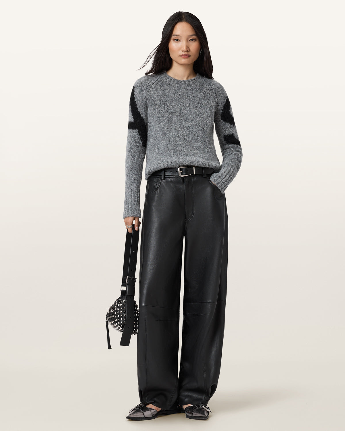 Sylvie Cropped Crew Neck Jumper