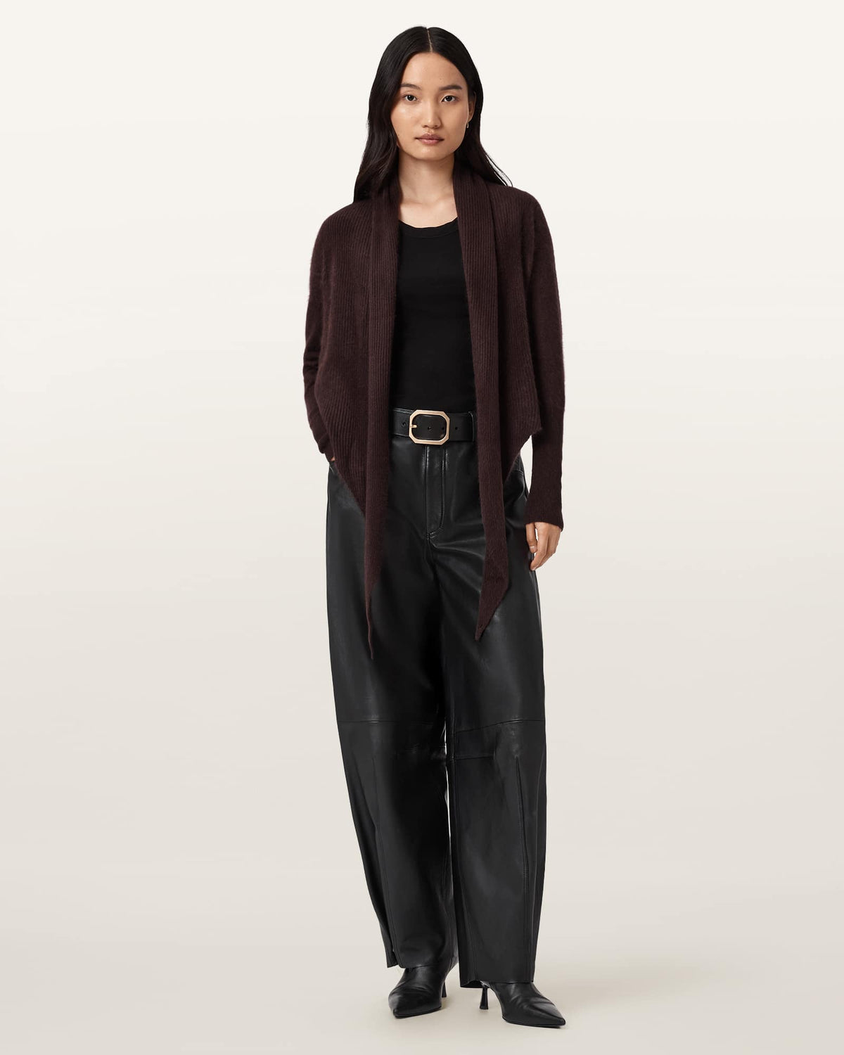 Rebel Pirate Cashmere Cardigan OXBLOOD RED