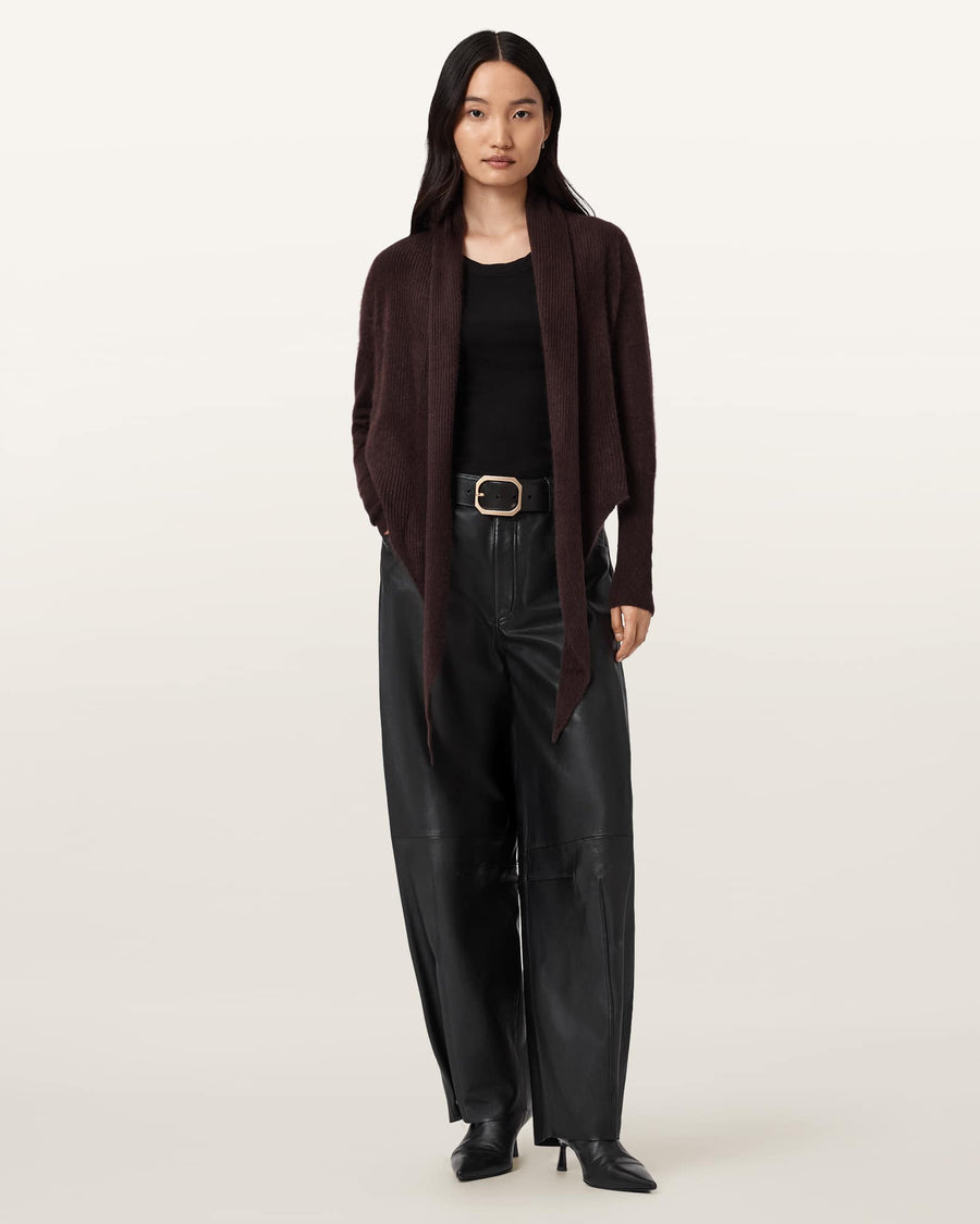 Rebel Pirate Cashmere Cardigan OXBLOOD RED