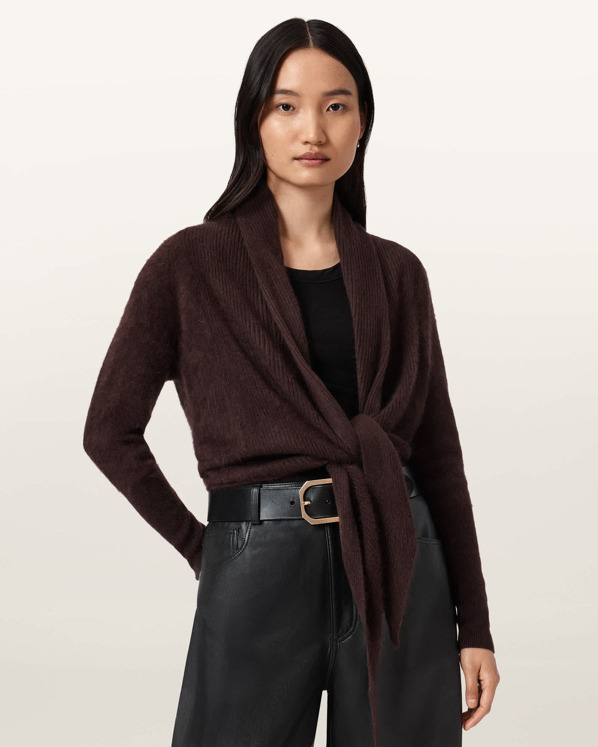Rebel Pirate Cashmere Cardigan OXBLOOD RED