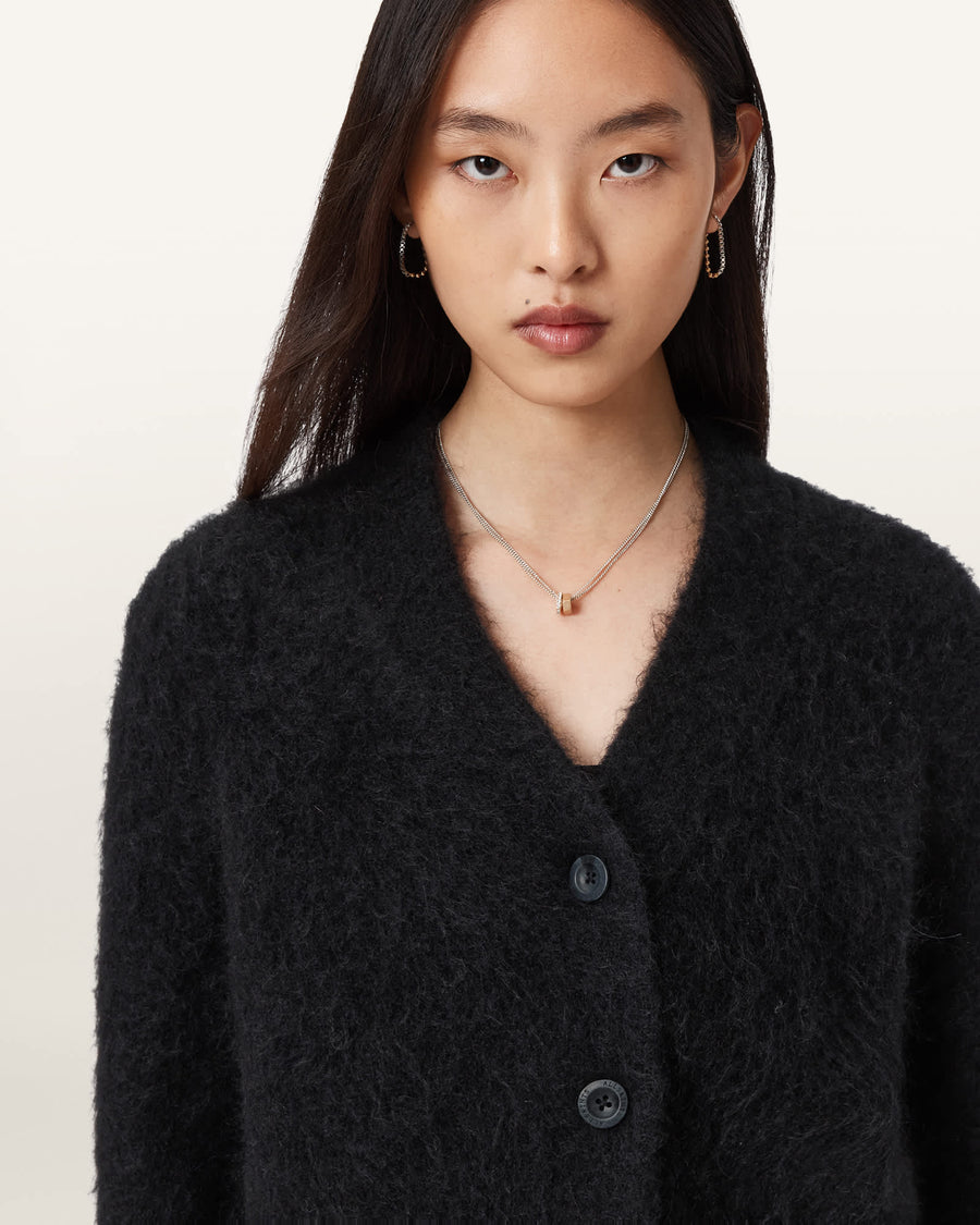Rubi Wick Cropped Cardigan Black