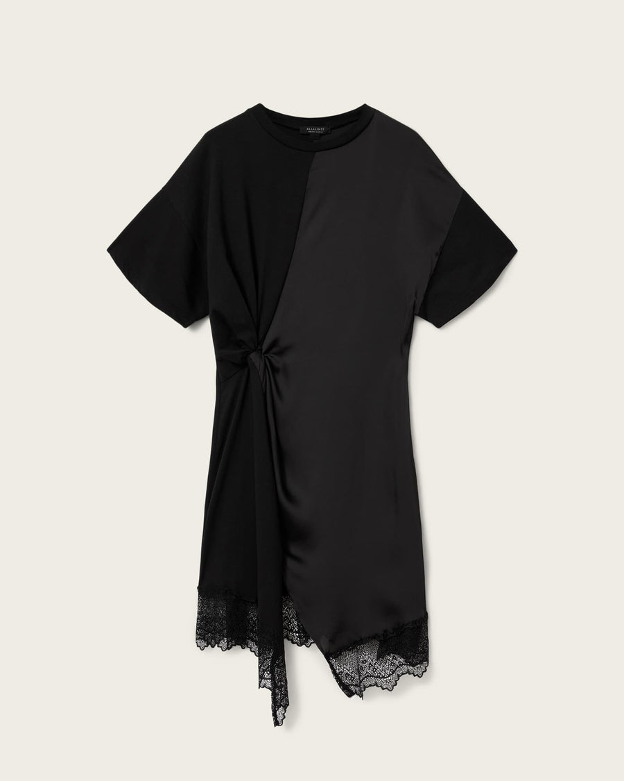 Lana Lace Mini Dress Black
