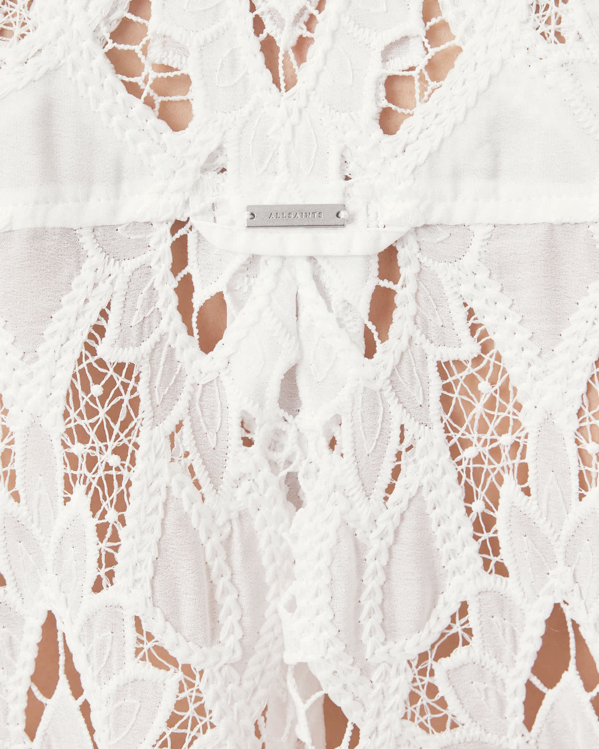 Charli Relaxed Fit Embroidered Shirt SNOW WHITE