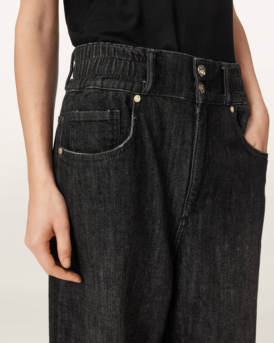 JEANS W100ED Washed Black