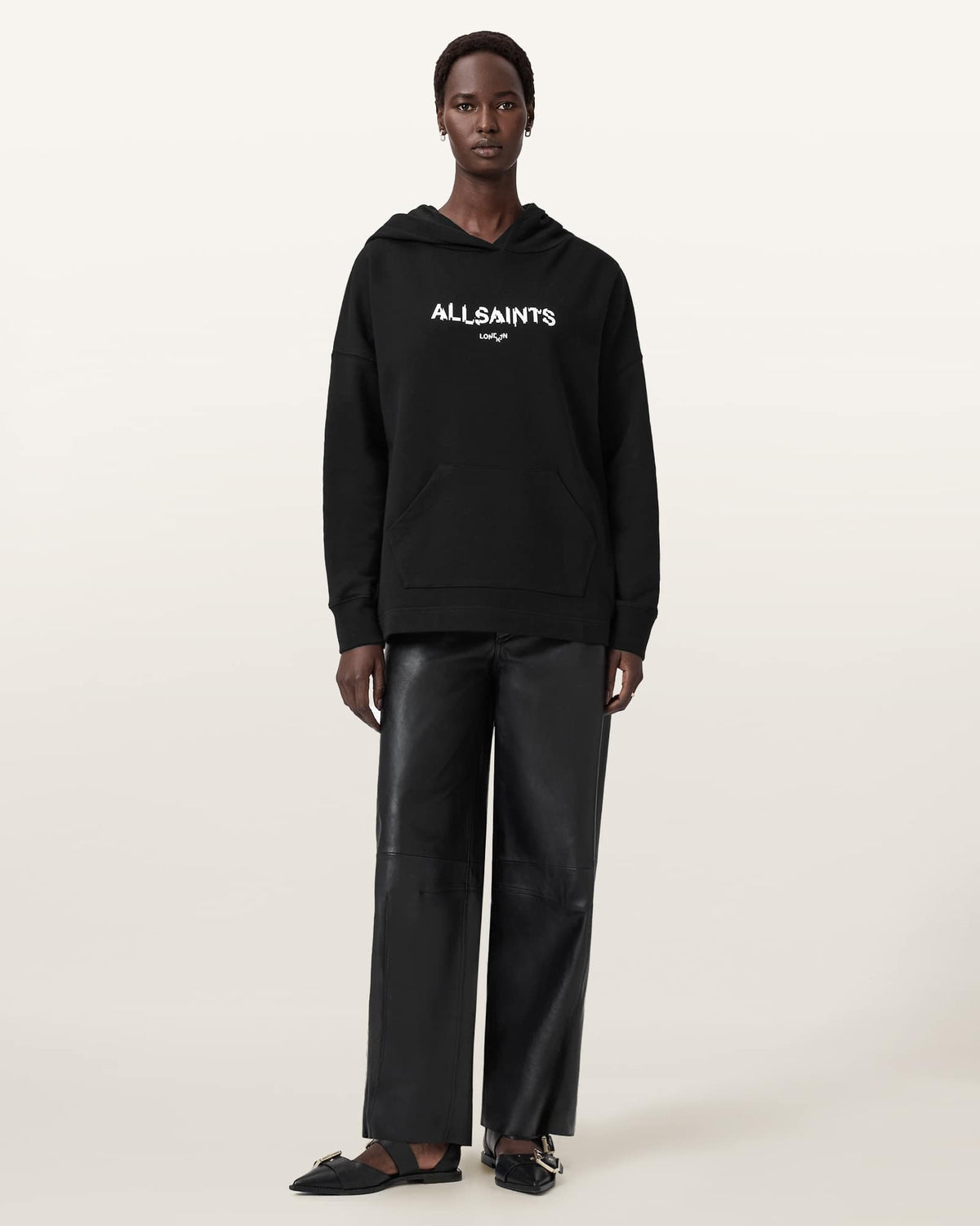 Static Etienne Overzied Hoodie Black