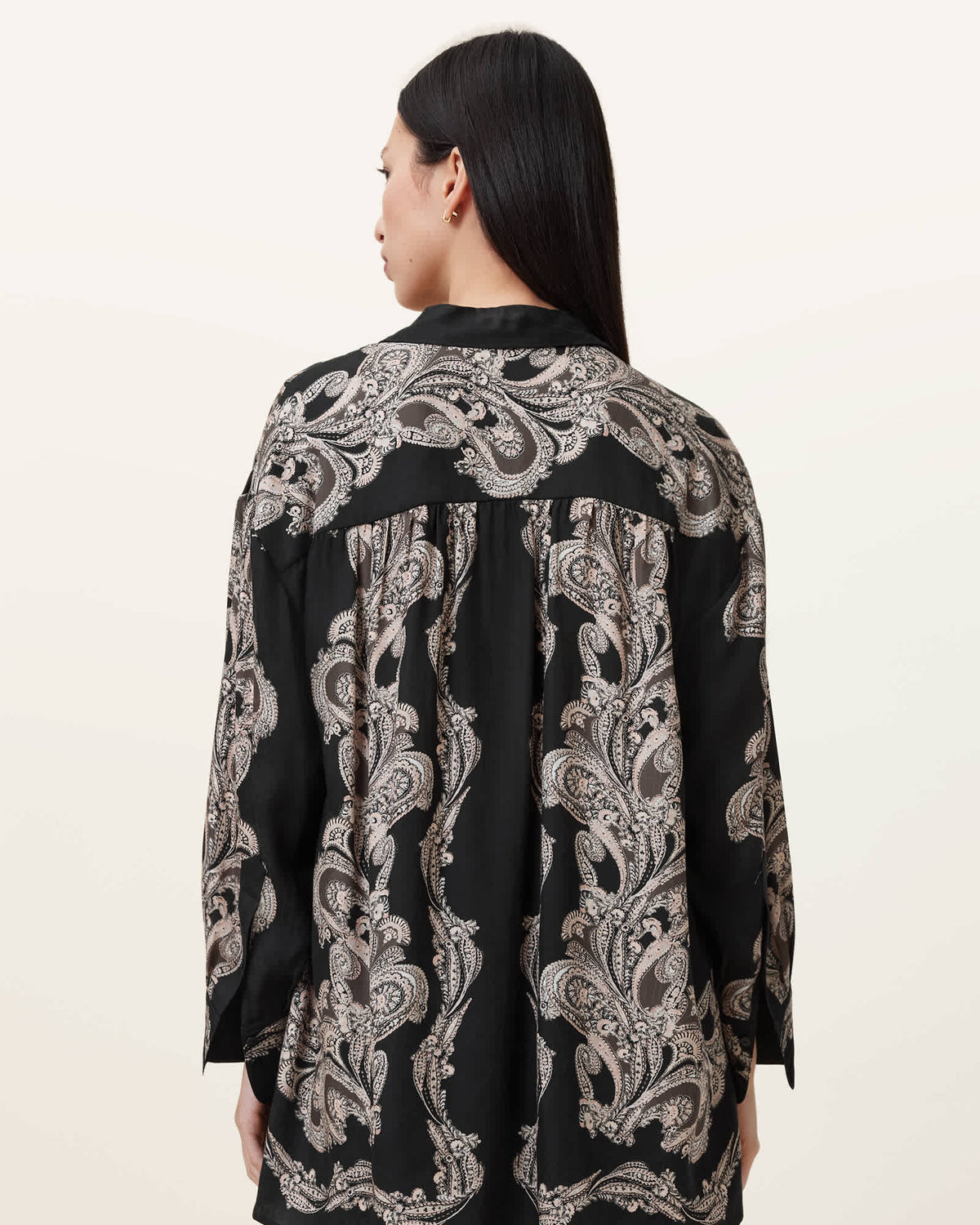 Bernie Printed Relaxed Fit Shirt LITA BLACK