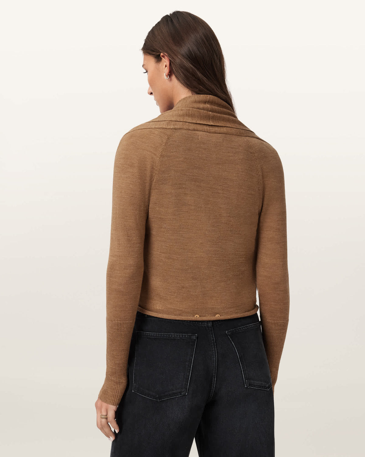 Wasson Pirate Merino Wool Cardigan CAMEL BROWN