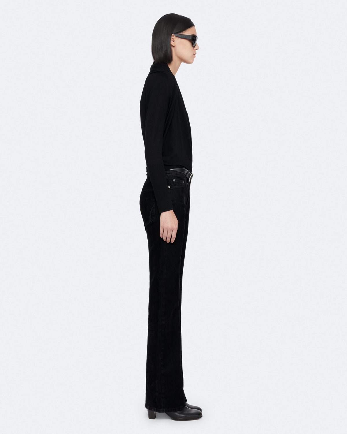 Wasson Pirate Merino Wool Cardigan Black