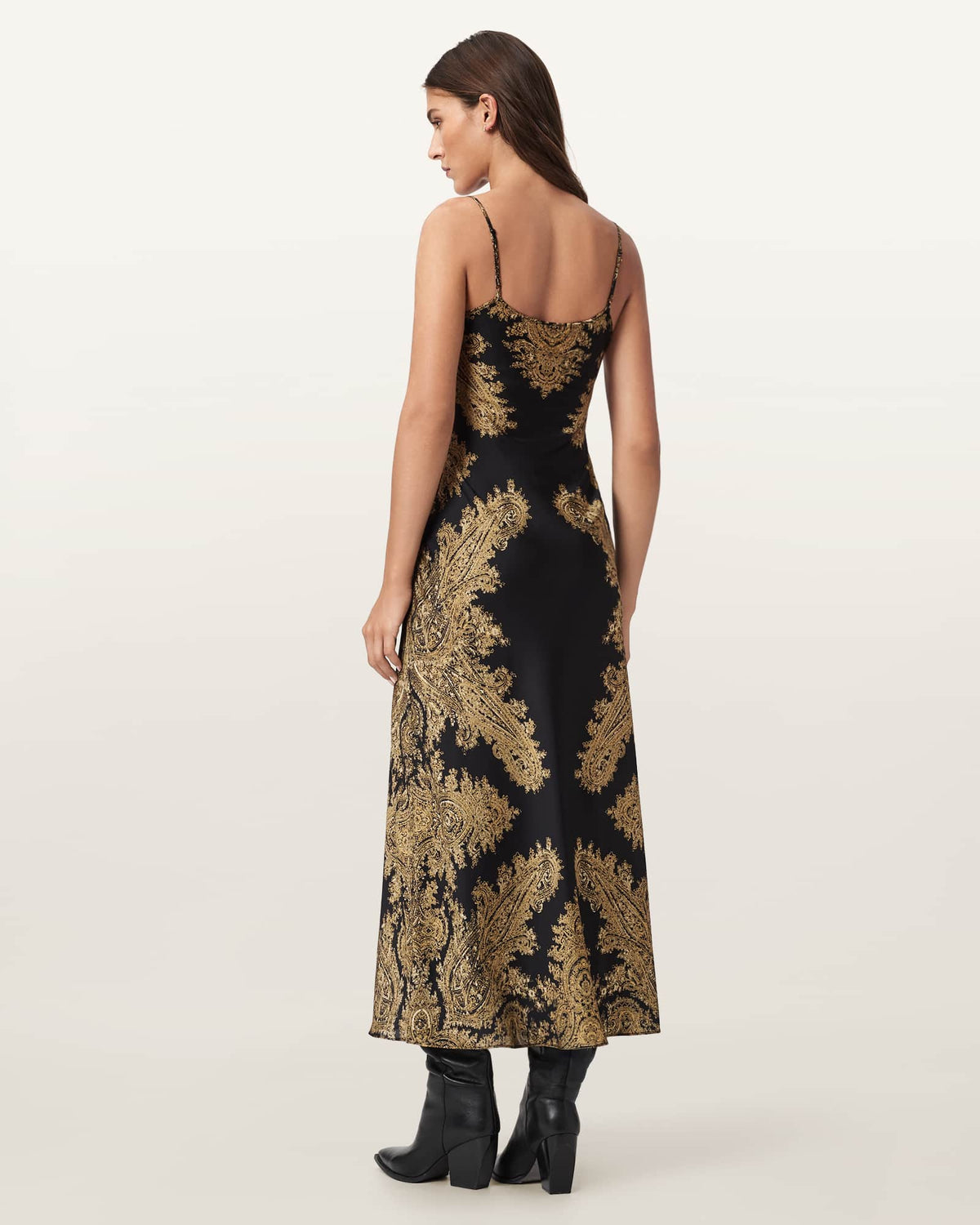 Bryony Paisley Slip Dress ELLA BLACK