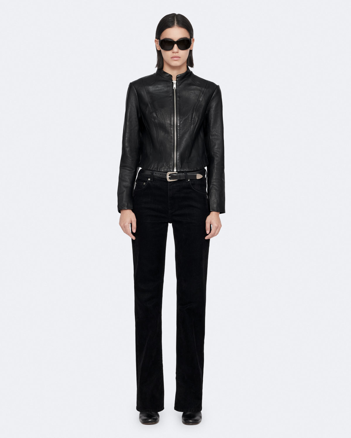 Sadler Slim-Fit Leather Jacket