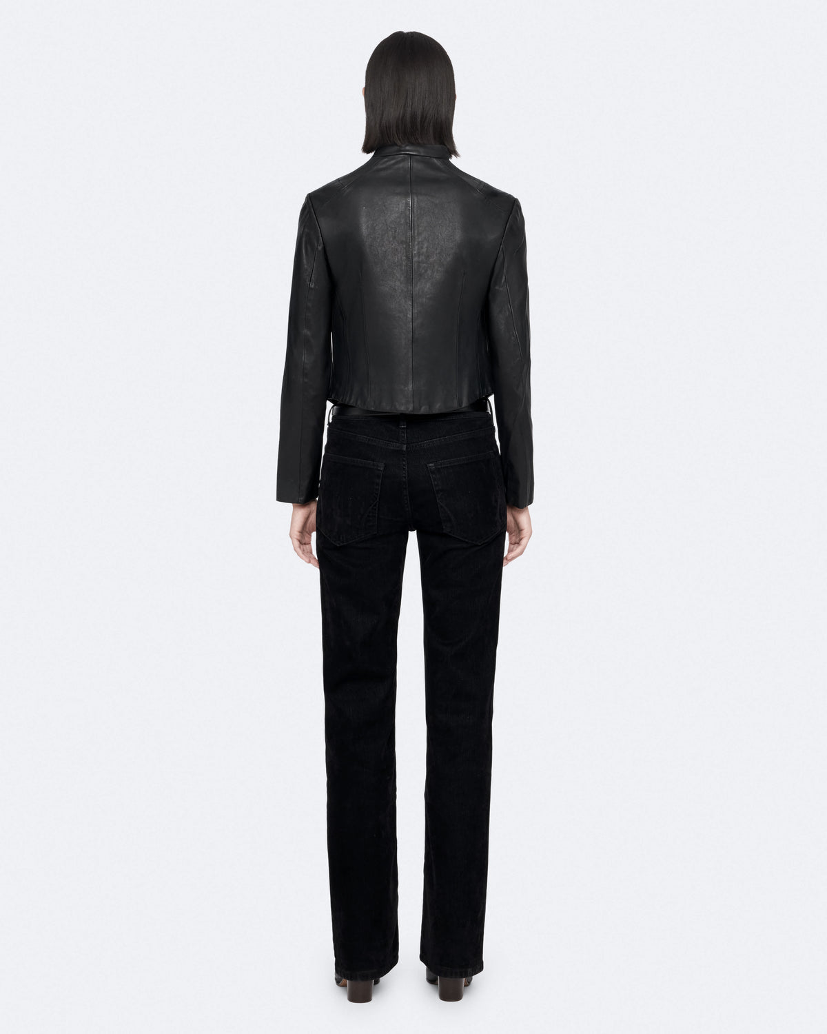 Sadler Slim-Fit Leather Jacket Black