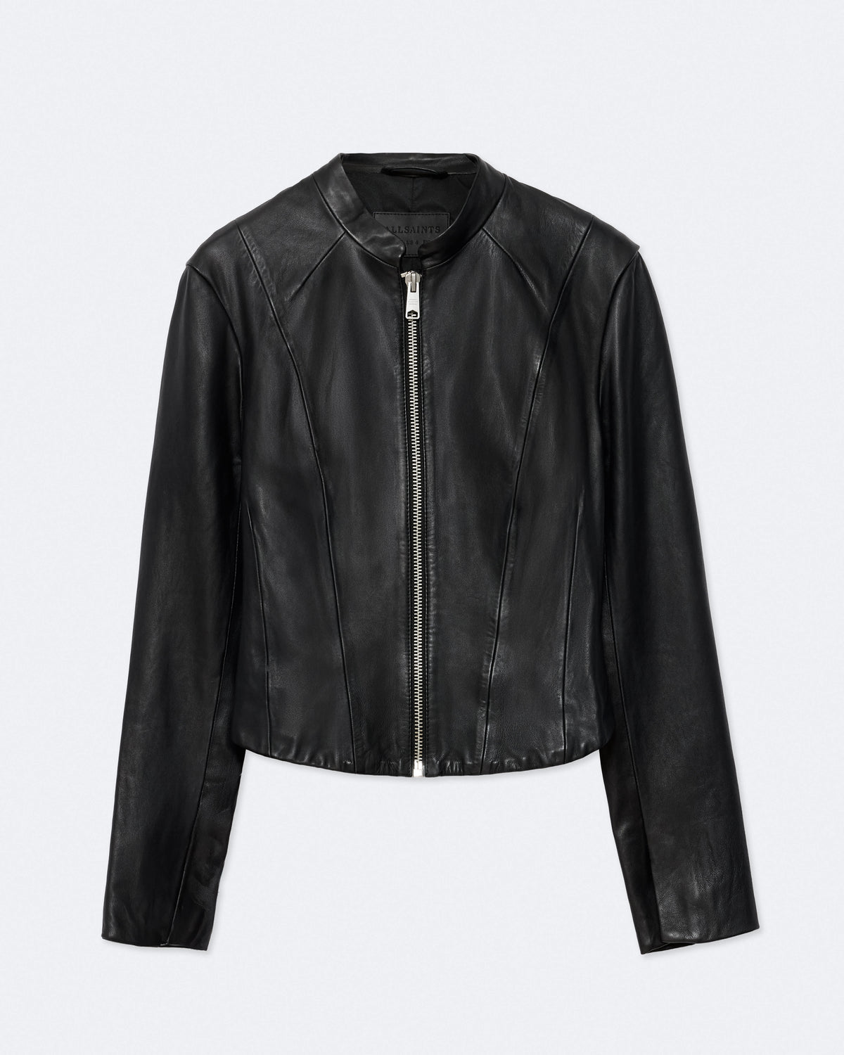 Sadler Slim-Fit Leather Jacket Black