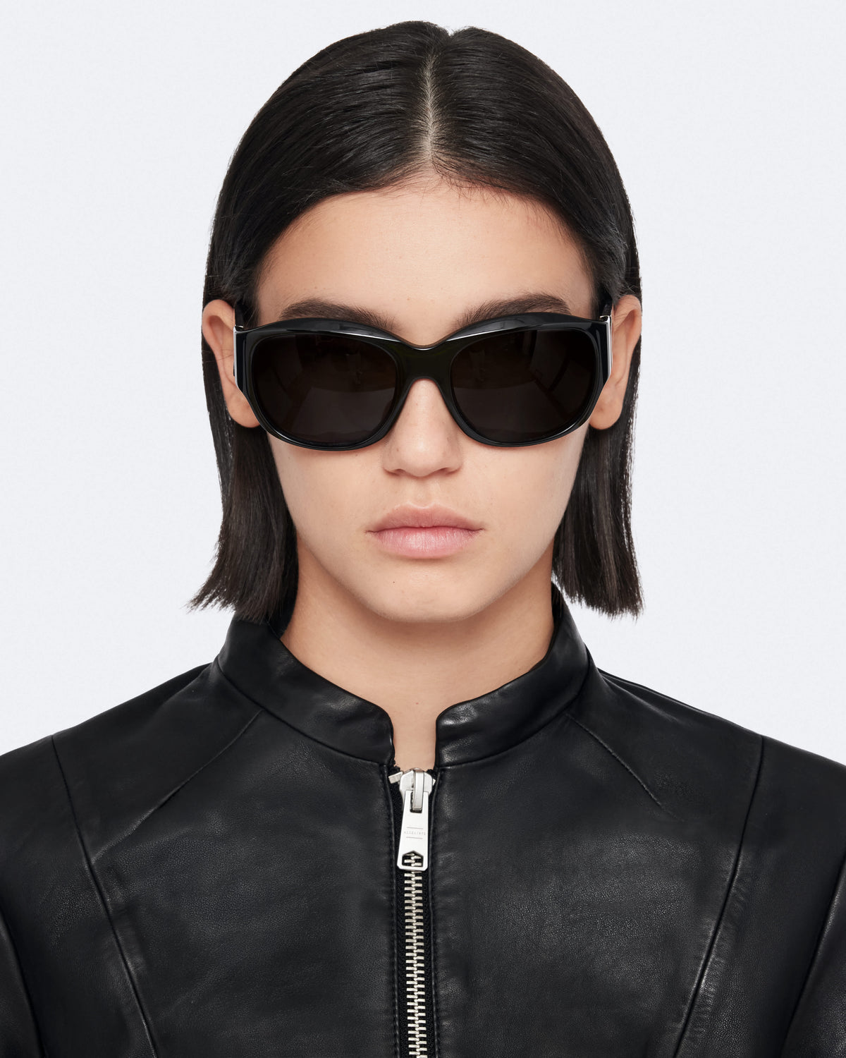 Sadler Slim-Fit Leather Jacket Black