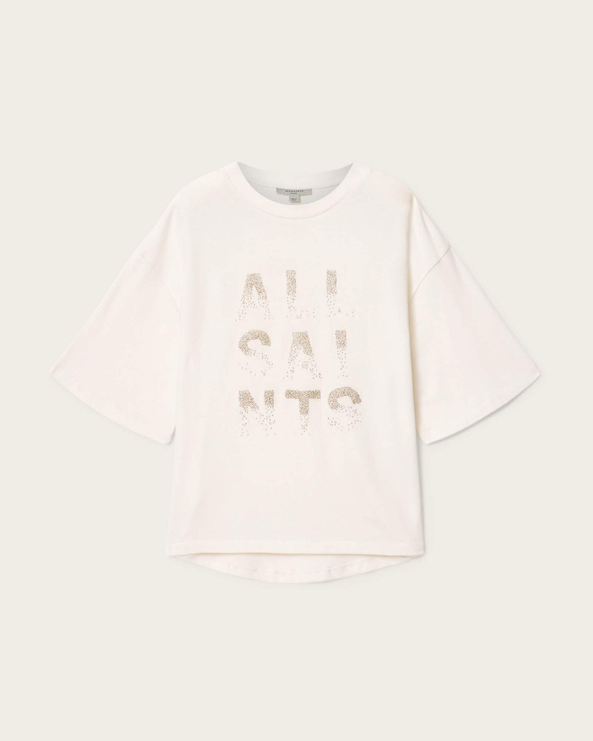 Stacks Amelie Oversized Embellished T-Shirt Optic White