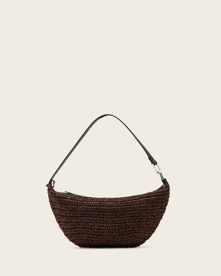 Luna Micro Woven Bag COGNAC BROWN