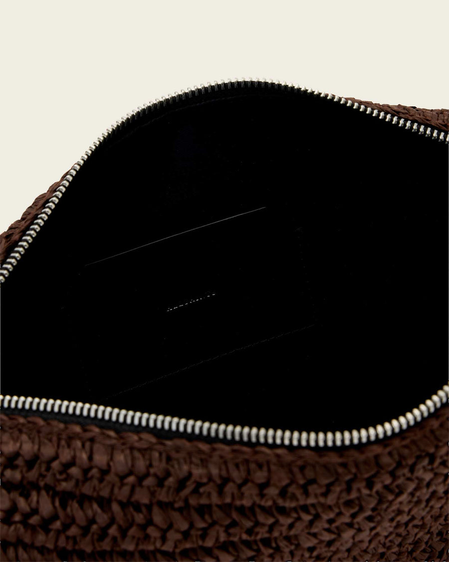 Luna Micro Woven Bag COGNAC BROWN