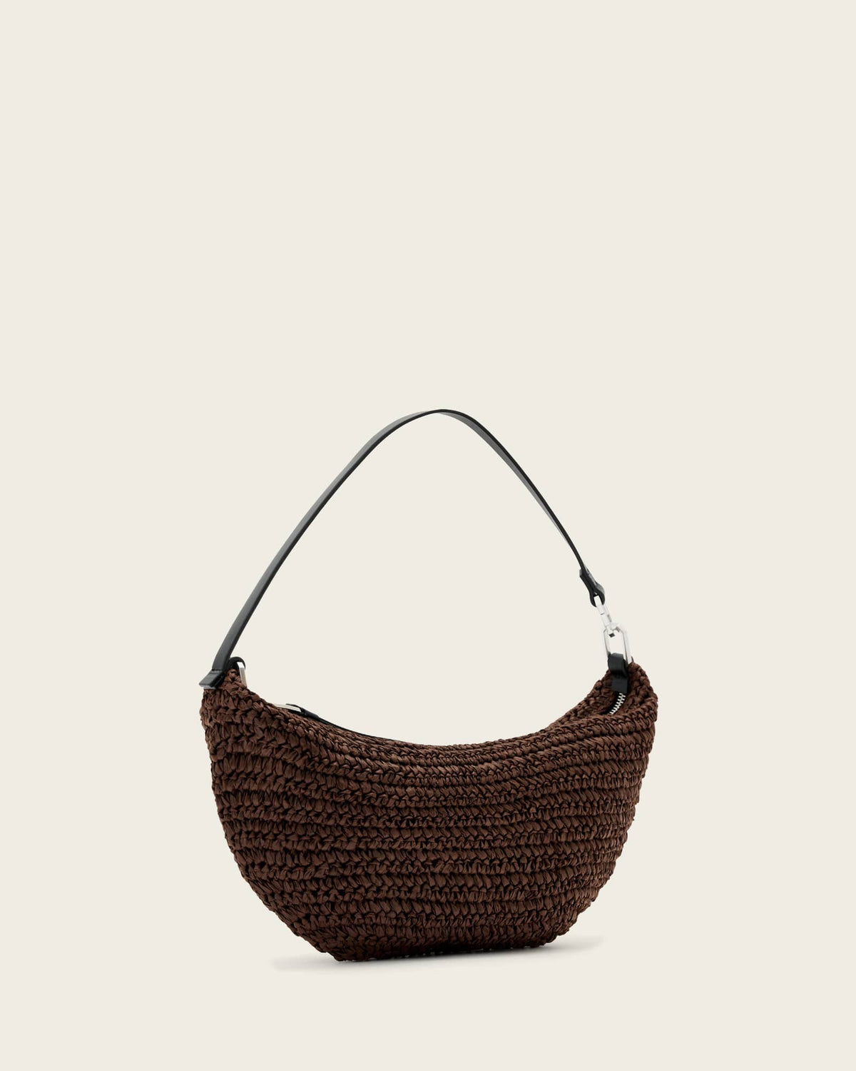 Luna Micro Woven Bag COGNAC BROWN