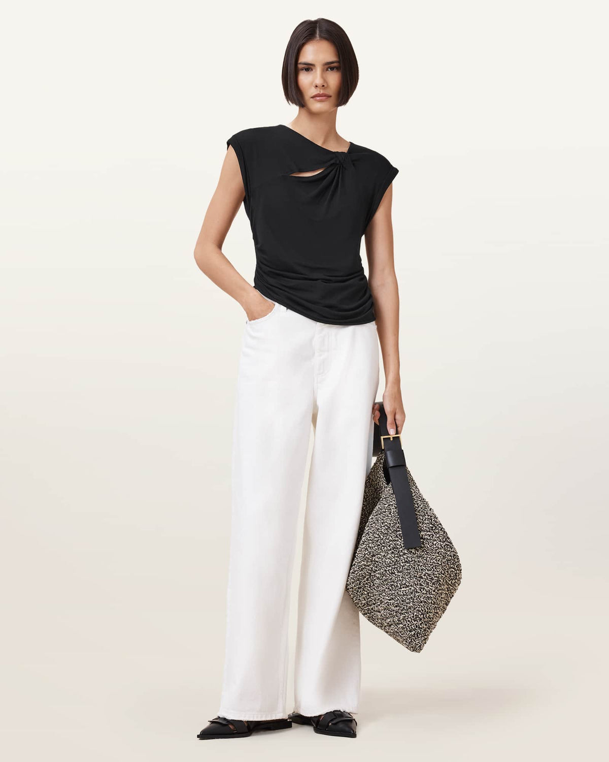 Robin Sleeveless Jersey Top Black