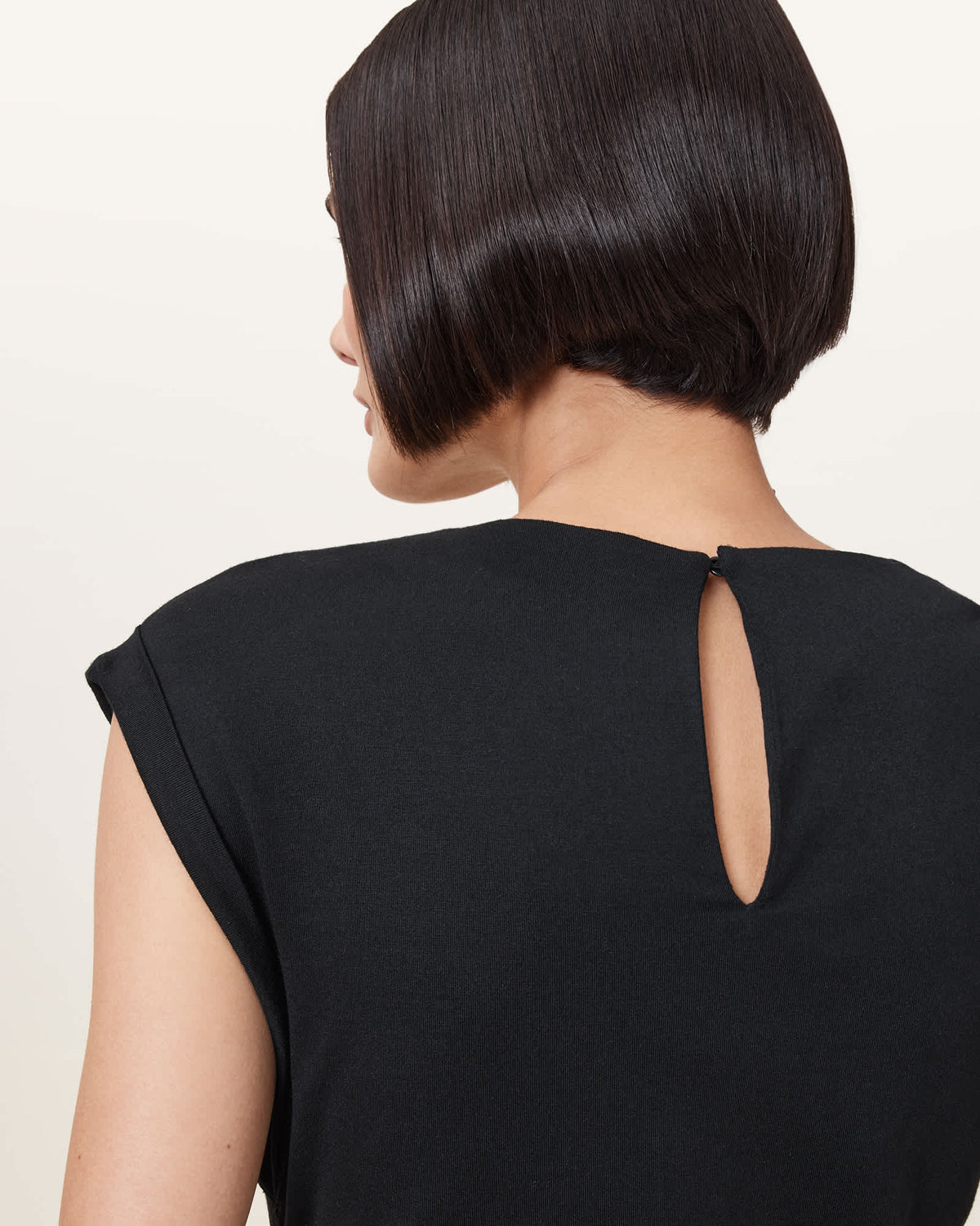 Robin Sleeveless Jersey Top Black