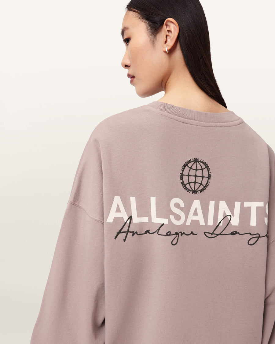Emblem Oversized Lila Sweatshirt DUSTY LILAC